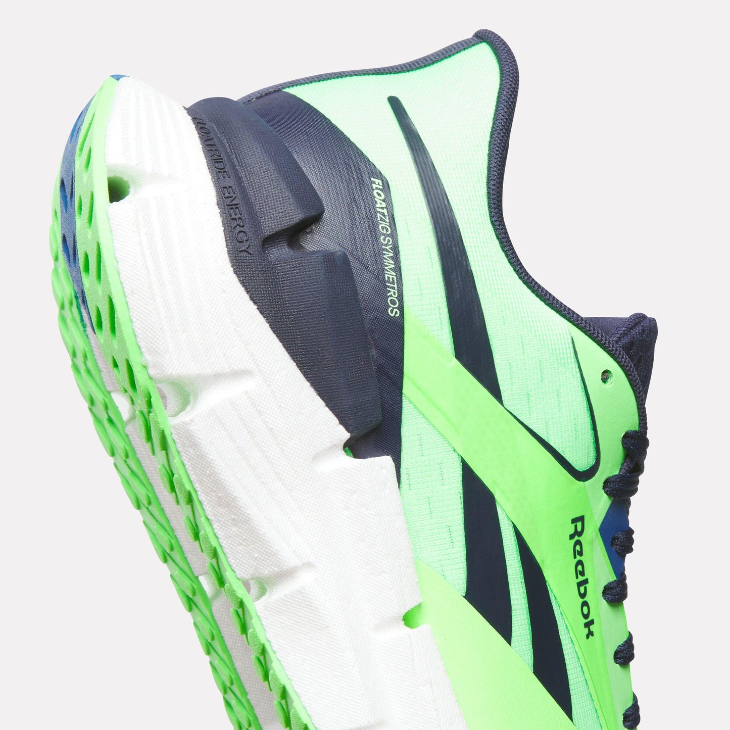 Reebok Footwear Men FloatZig Symmetros Shoes SOLAR LIME/VECTOR NAVY/TWILIGH