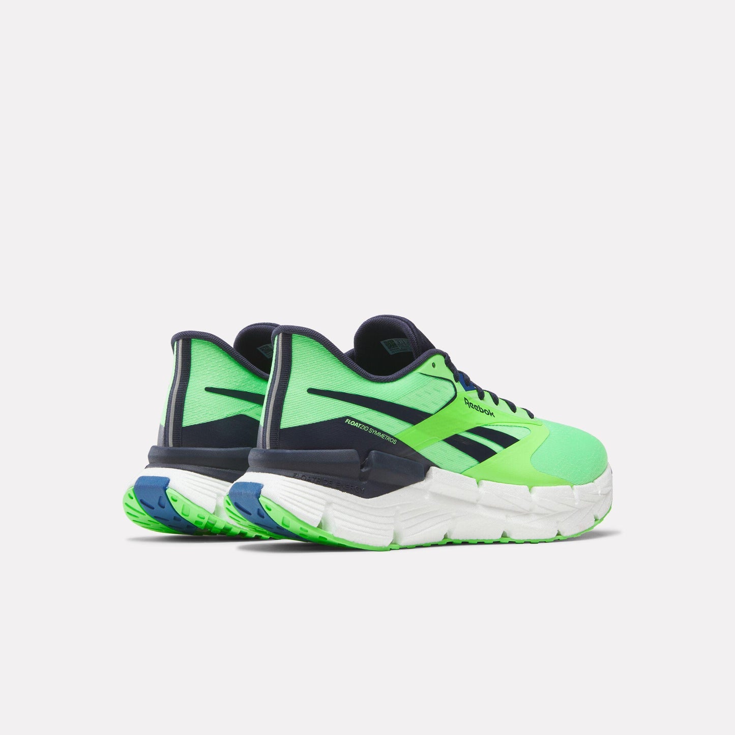 Reebok Footwear Men FloatZig Symmetros Shoes SOLAR LIME/VECTOR NAVY/TWILIGH