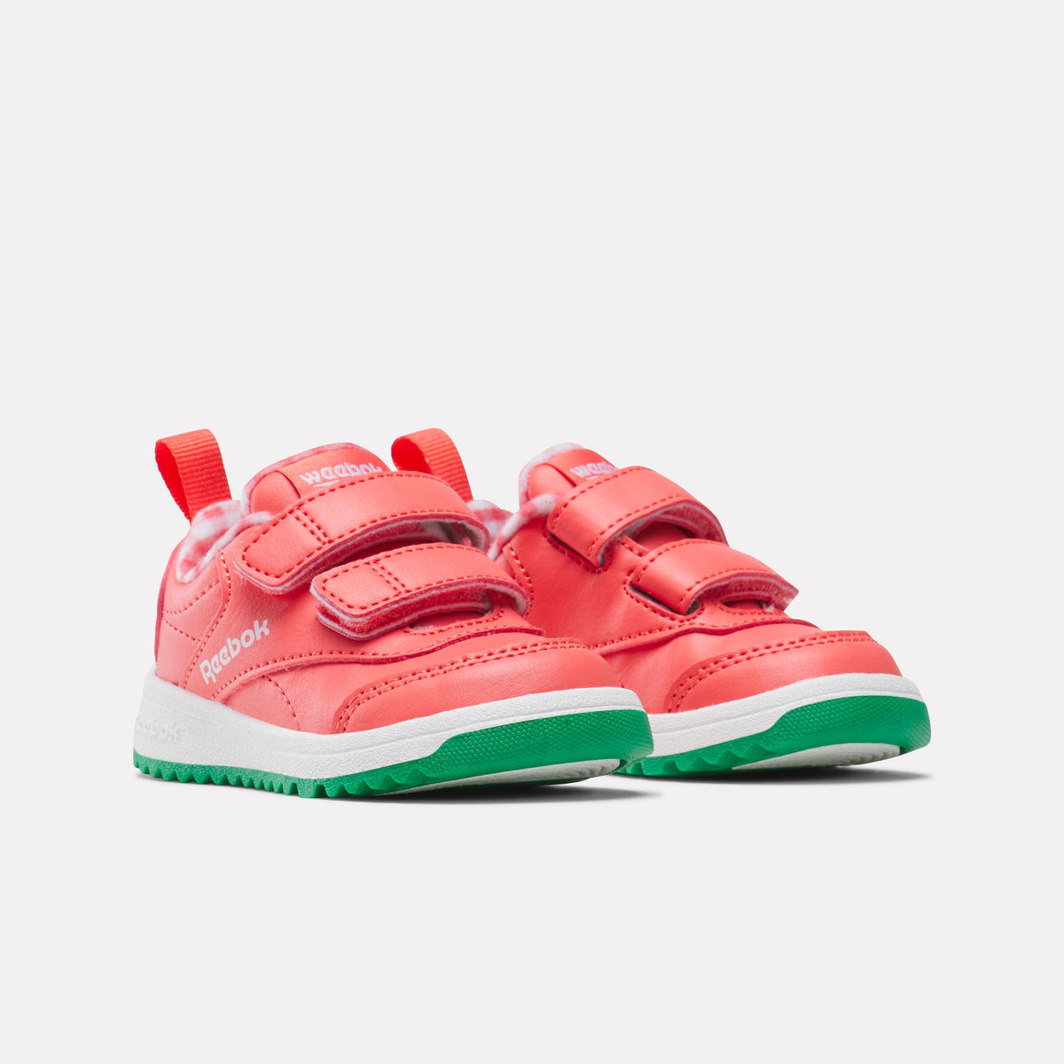 REEBOK FOOTWEAR KIDS Weebok Clasp Low 2 Shoes - Baby & Toddler SUNSETCORAL/WHITE/CLASSICGREEN