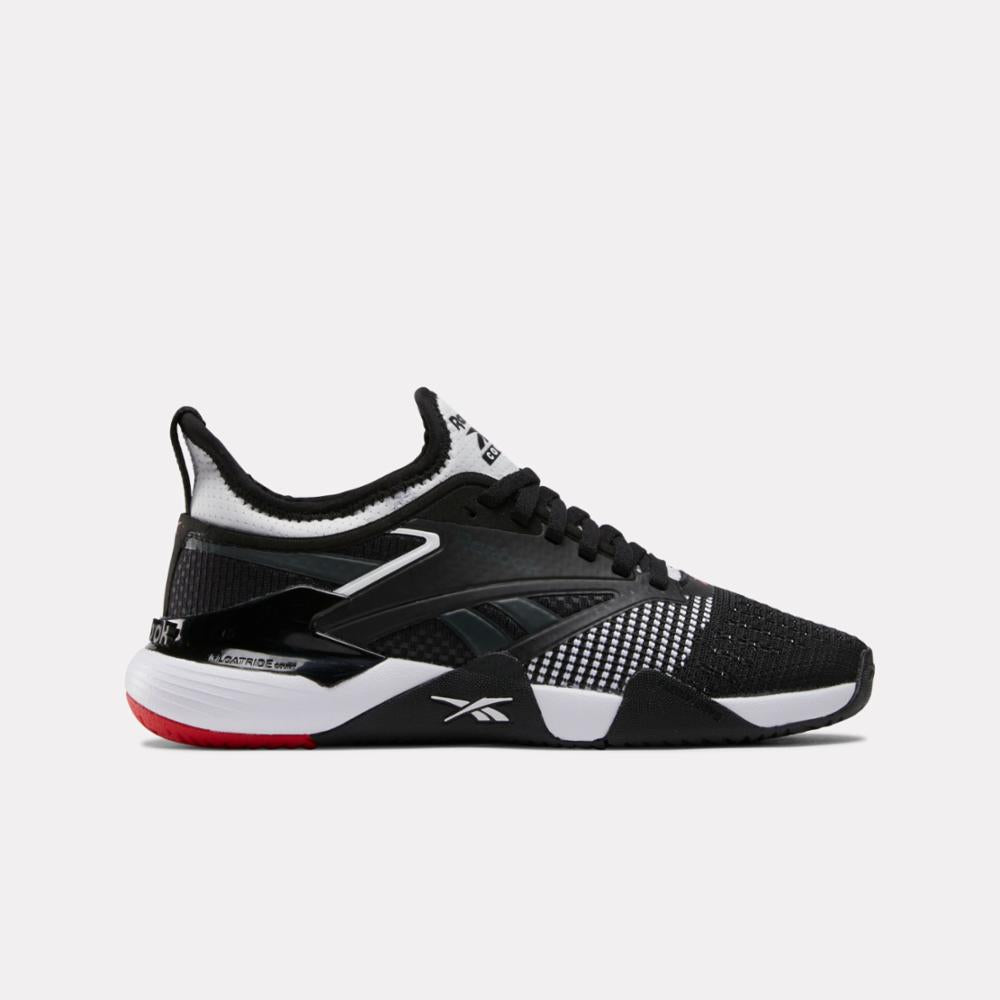 Reebok Footwear Women Nano Court Training Shoes BLACK/WHITE/VECTOR RED ...