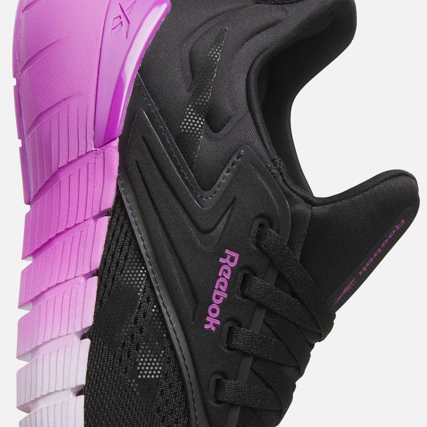 Reebok Footwear Women Nano Gym Shoes BLACK/PURPLE RAVE/DIGITAL GLEA