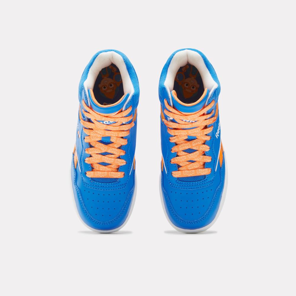 Reebok Footwear Kids Reebok x Blippi BB 4000 II Mid Basketball Shoes - Preschool BLUE/ORANGE/WHITE