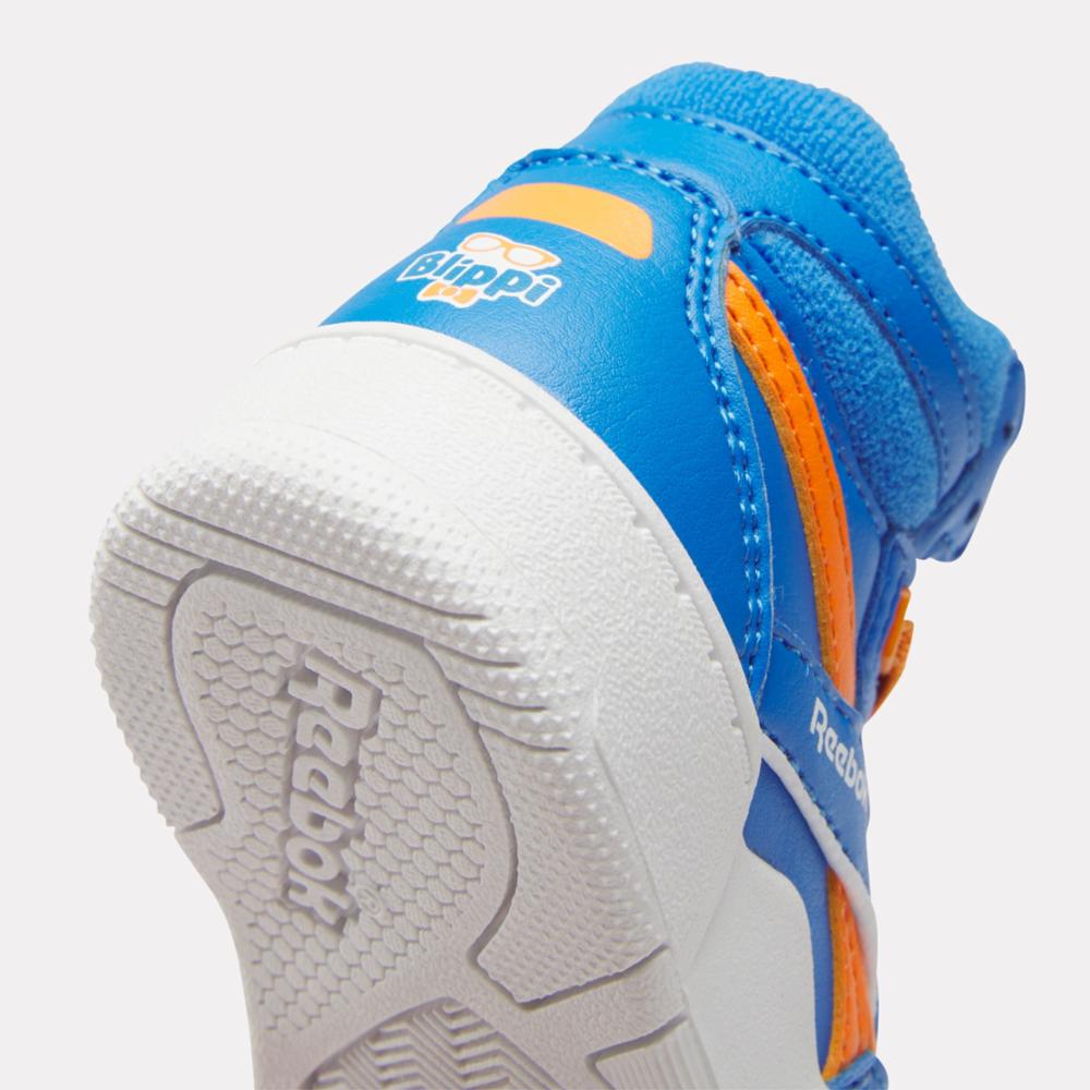 Reebok Footwear Kids Reebok x Blippi BB 4000 II Mid Basketball Shoes - Toddler BLUE/ORANGE/WHITE