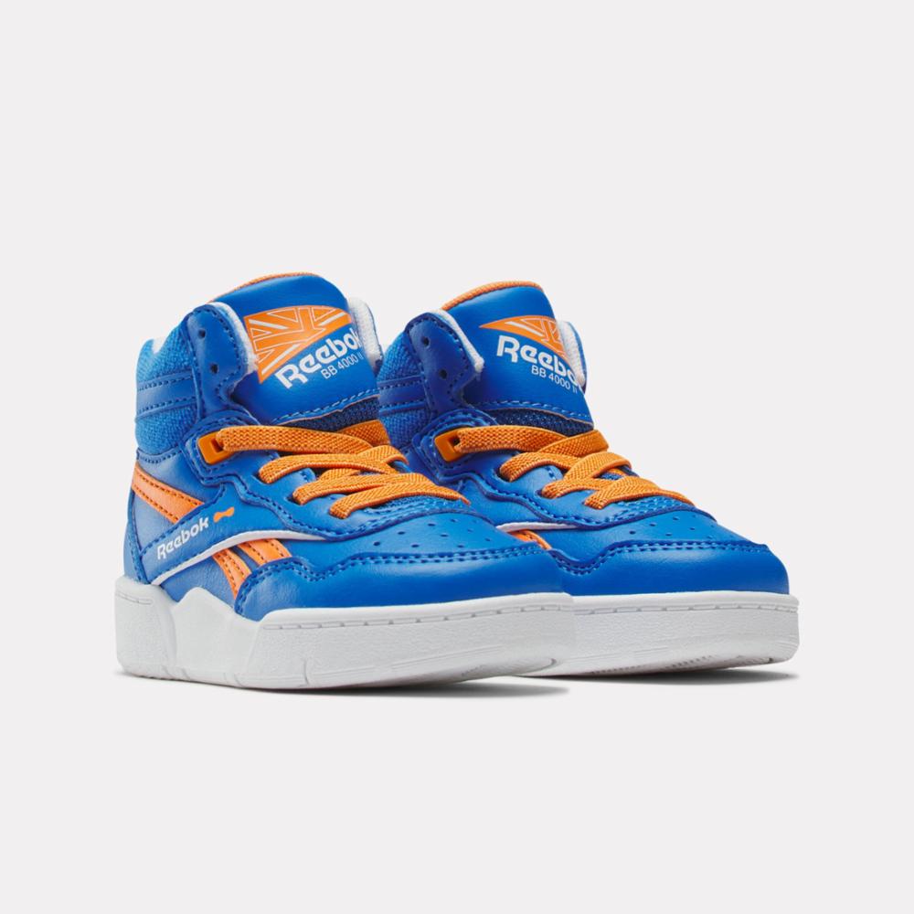 Reebok Footwear Kids Reebok x Blippi BB 4000 II Mid Basketball Shoes - Toddler BLUE/ORANGE/WHITE