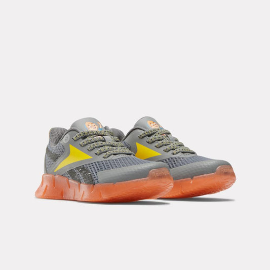 Reebok Footwear Kids Reebok x Blippi Zig 'N' Glow Elastic Lace Shoes - Preschool GREY/ORANGE/YELLOW