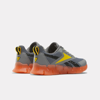 Reebok Footwear Kids Reebok x Blippi Zig 'N' Glow Elastic Lace Shoes - Preschool GREY/ORANGE/YELLOW