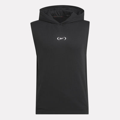 Reebok Apparel Men Basketball Sleeveless Hoodie BLACK