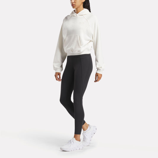 Reebok Apparel Women Icon Elements French Terry Hoodie CHALK