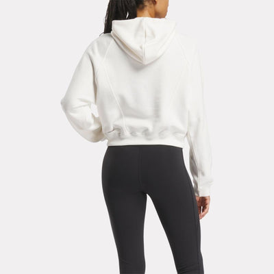 Reebok Apparel Women Icon Elements French Terry Hoodie CHALK