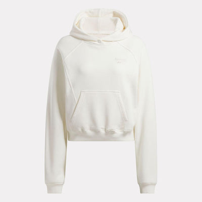 Reebok Apparel Women Icon Elements French Terry Hoodie CHALK