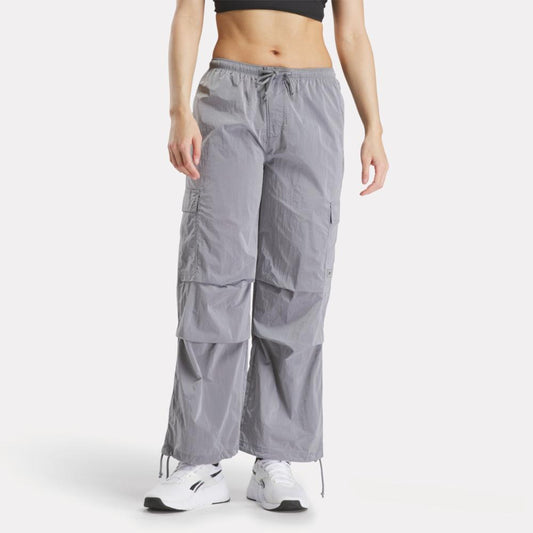 Reebok Apparel Women Studio Style Cargo Pants METALLIC SILVER