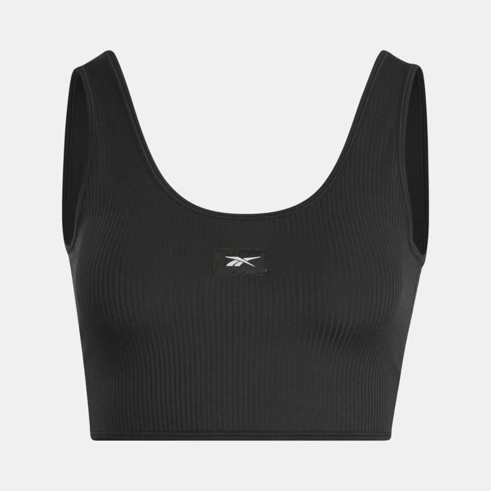 Reebok Apparel Women Rib Multi-Way Bralette BLACK