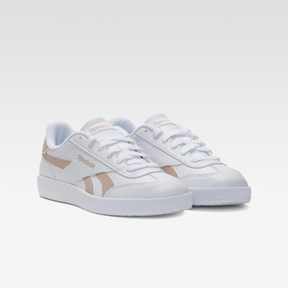 Reebok Footwear Women Reebok Smash Edge Shoes WHITE/PINKSTUCCO/WHITE