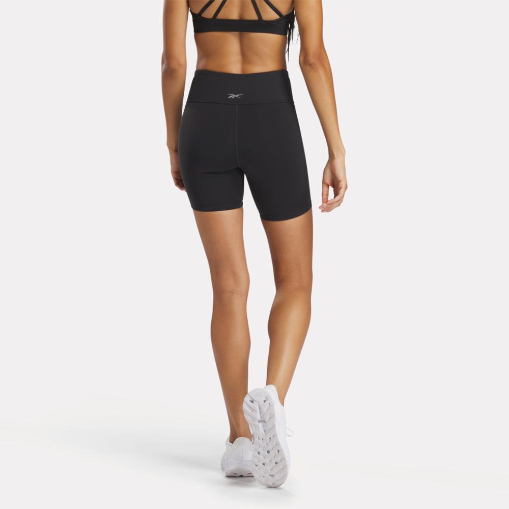 Reebok Apparel Women Lux High Rise Biker Shorts 6" BLACK