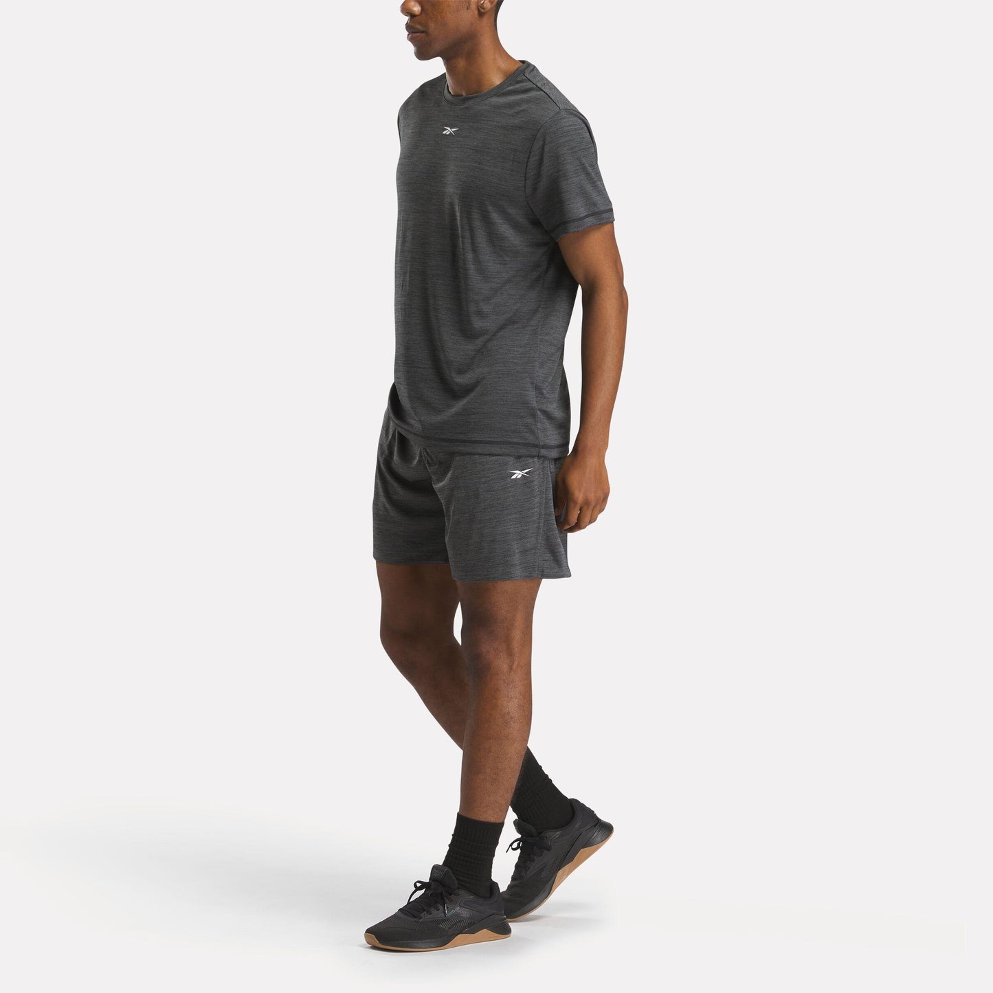 Reebok Apparel Men Training Tech T-Shirt MELANGE BLACK