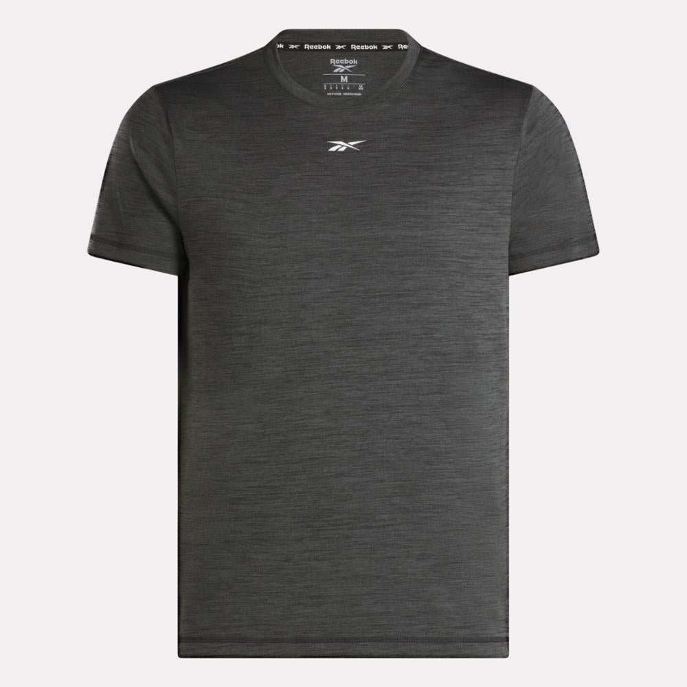 Reebok Apparel Men Training Tech T-Shirt MELANGE BLACK