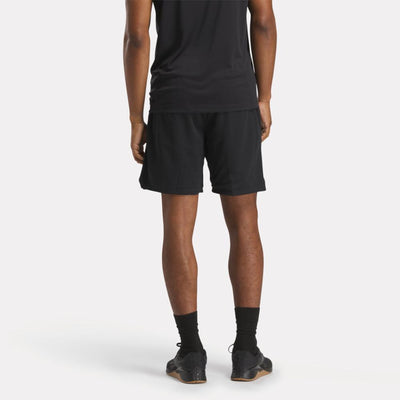 Reebok Apparel Men Basketball Mesh Shorts BLACK