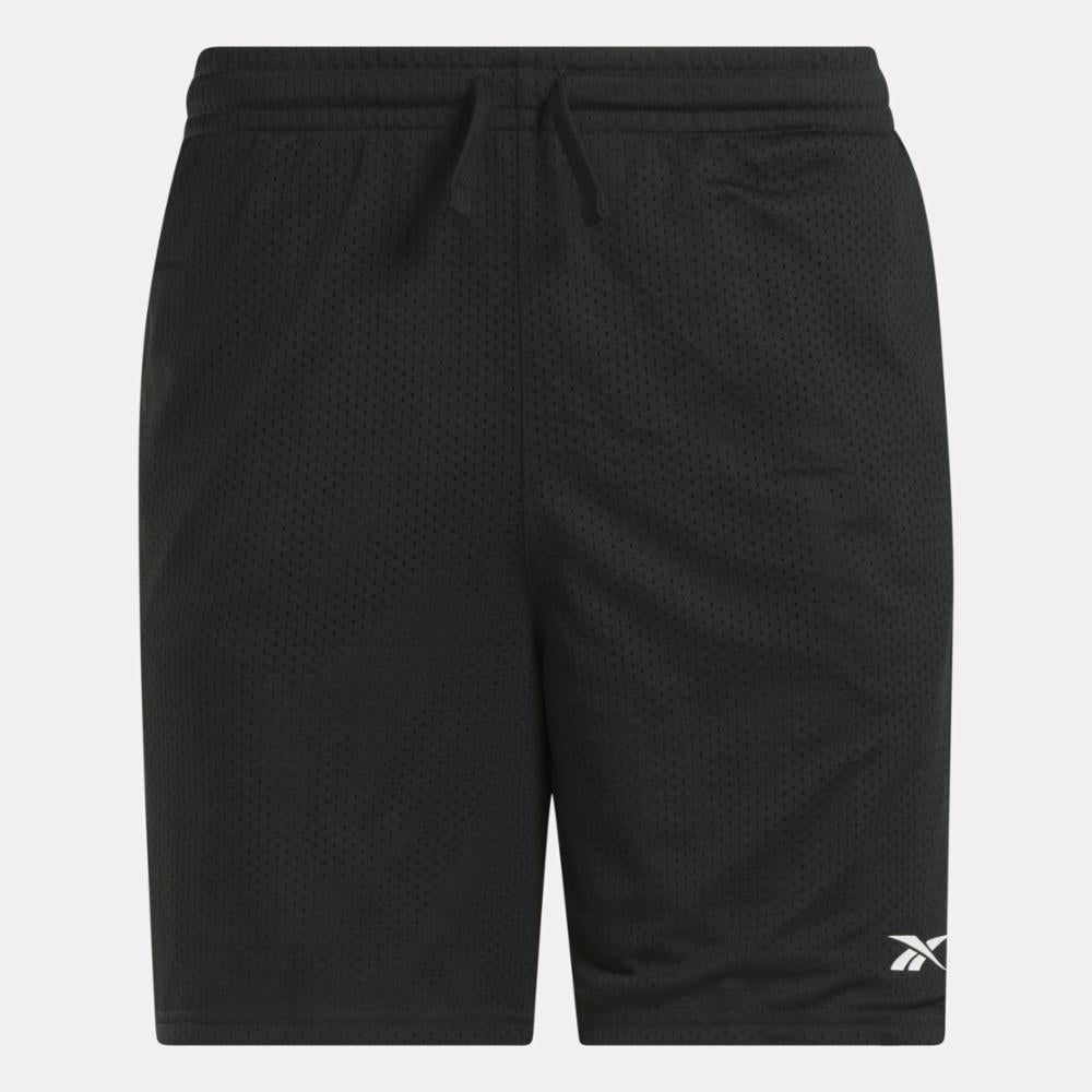 Reebok Apparel Men Basketball Mesh Shorts BLACK