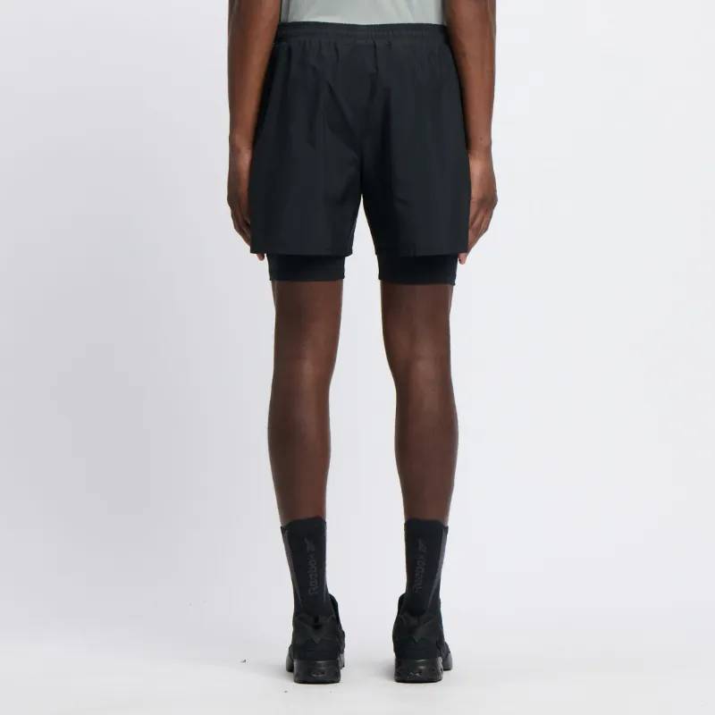Reebok Apparel Men Athlete Hype 2-In-1 Shorts BLACK