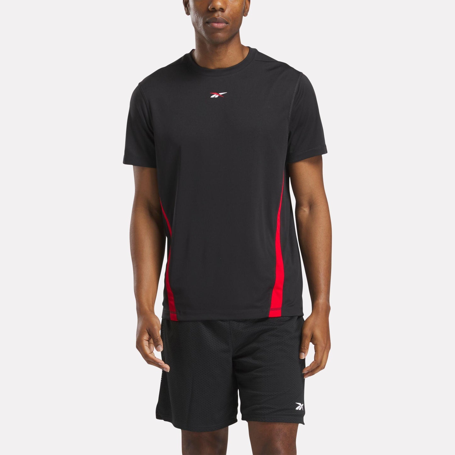 Reebok Apparel Men Training Tech T-Shirt BLACK/RED