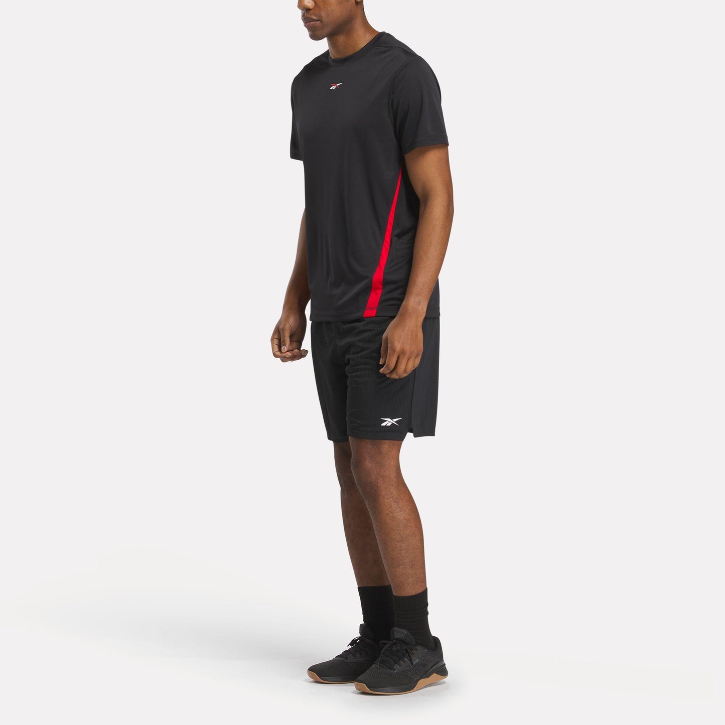 Reebok Apparel Men Training Tech T-Shirt BLACK/RED