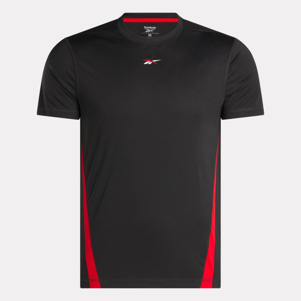 Reebok Apparel Men Training Tech T-Shirt BLACK/RED