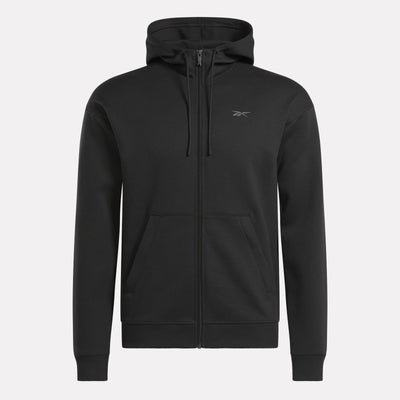 Reebok Apparel Men Athlete Full Zip Hoodie BLACK