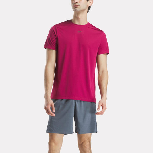 Reebok Apparel Men Training Tech T-Shirt VERY BERRY