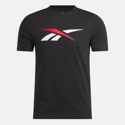 Reebok Apparel Men Reebok Graphic Series Vector T-Shirt BLACK/WHITE/VECTOR RED