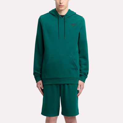 Reebok Apparel Men Reebok Identity Small Logo Hoodie COLLEGIATE GREEN