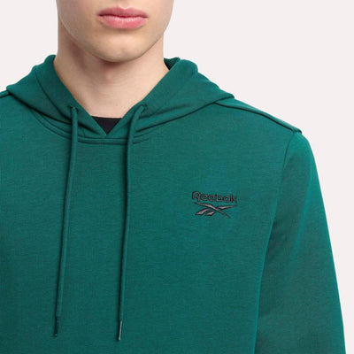 Reebok Apparel Men Reebok Identity Small Logo Hoodie COLLEGIATE GREEN