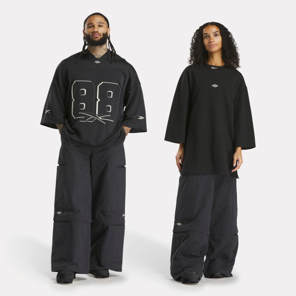 Reebok Apparel Men Reebok x Tobe Zip Pants BLACK