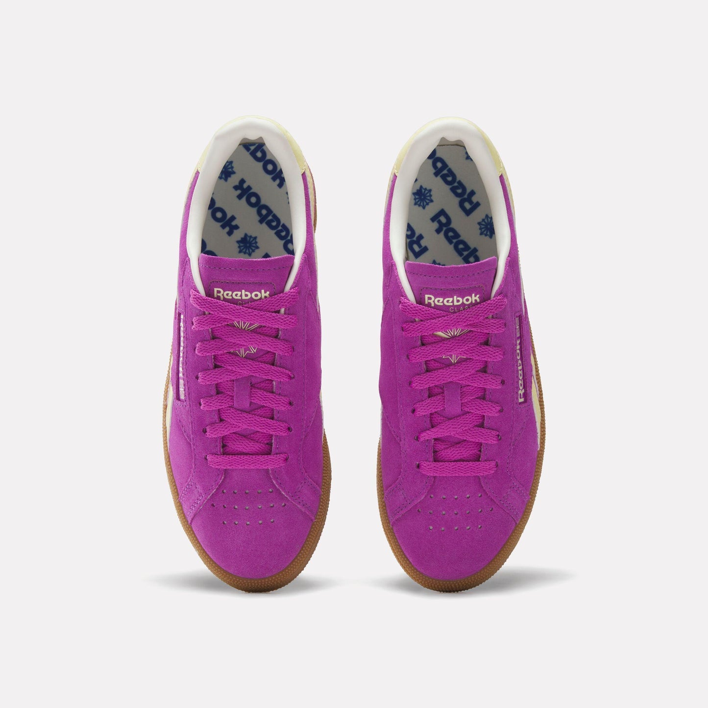 Reebok Footwear Women Club C Grounds UK Shoes PURPLERAVE/BLEACHEDYELLOW/CHAL