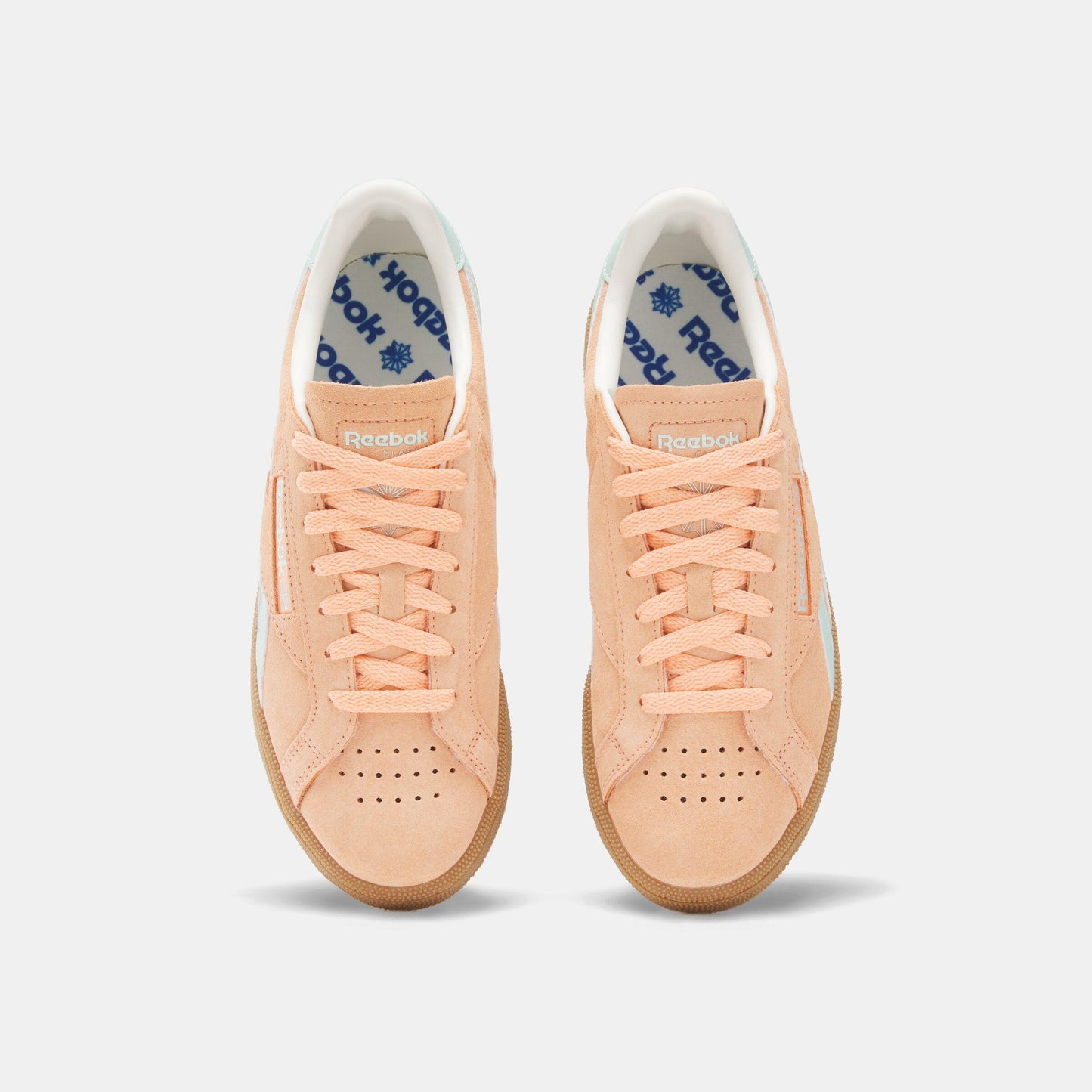 Reebok Footwear Women Club C Grounds UK Shoes SUNKISSEDORANGE/GLITCHAQUA/CHA