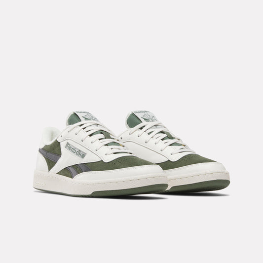 Reebok Footwear Men Club C Revenge Vintage II Shoes CHALK/BREAKAWAYGREEN/WASHEDBLA