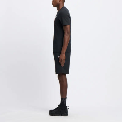 Reebok Apparel Men Reebok Identity Small Logo Shorts BLACK/WHITE/VECTOR RED