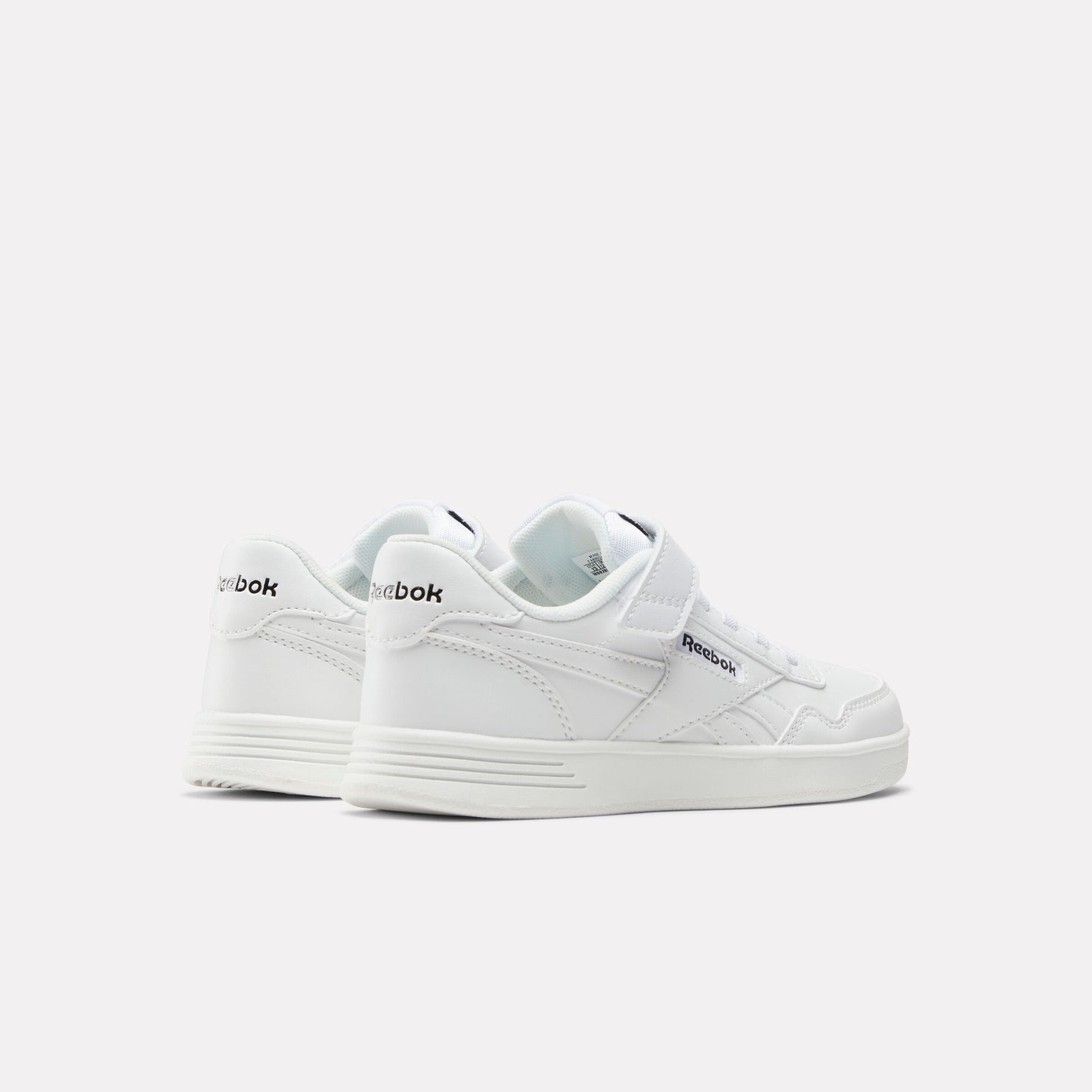 REEBOK FOOTWEAR KIDS REEBOK Court Advance Elastic and Top Strap Shoes - Preschool FTWRWHT/FTWRWHT/FTWRWHT