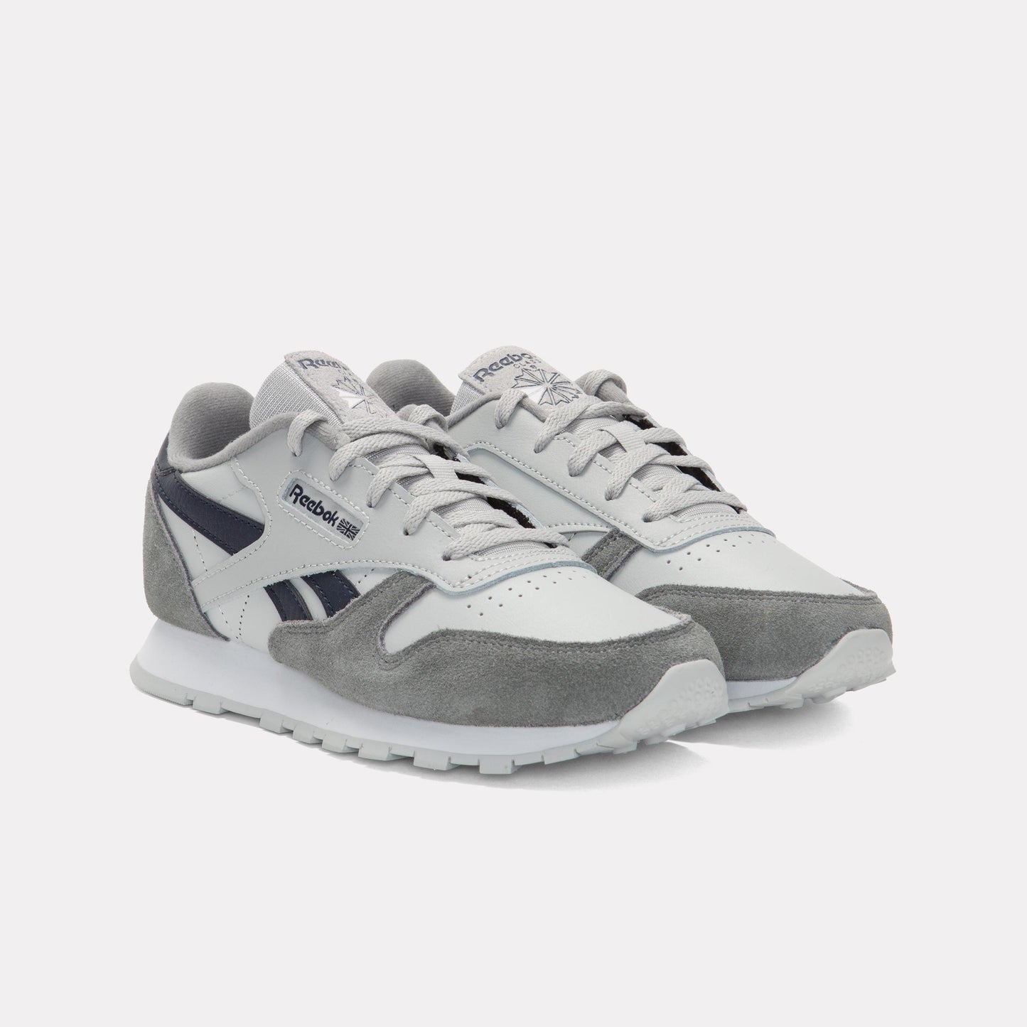 Reebok Footwear Kids Classic Leather Shoes – Pre-School GREY4/GREY1/VECTORNAVY
