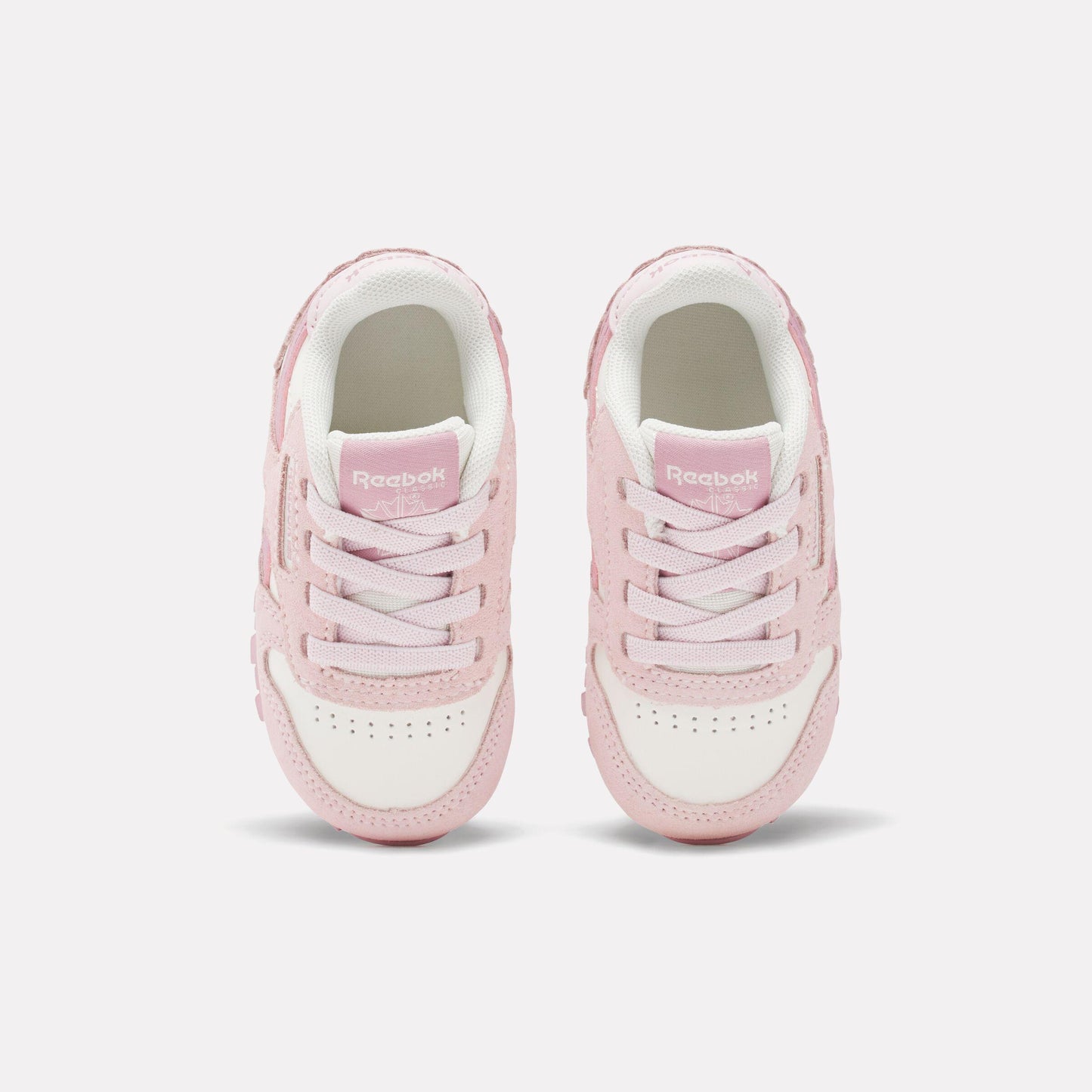 Reebok Footwear Kids Classic Leather Shoes - Baby & Toddler FTWRWHITE/FROSTEDBERRY/CHALK