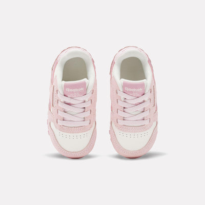 Reebok Footwear Kids Classic Leather Shoes - Baby & Toddler FTWRWHITE/FROSTEDBERRY/CHALK