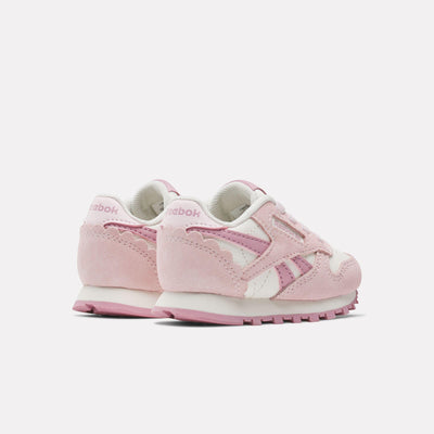 Reebok Footwear Kids Classic Leather Shoes - Baby & Toddler FTWRWHITE/FROSTEDBERRY/CHALK