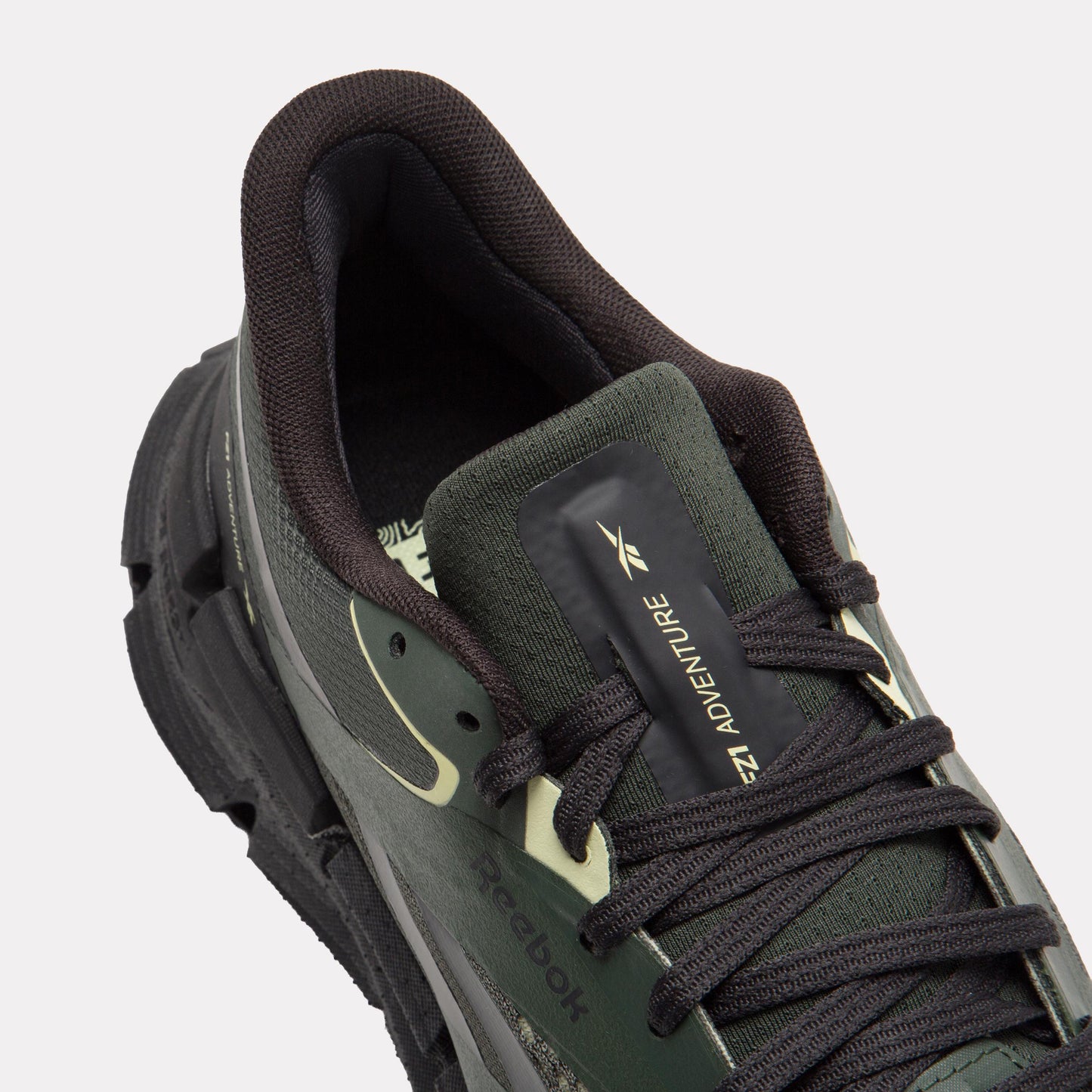 Reebok Footwear Men FloatZig 1 Adventure Shoes GRIT GREEN/WASHED BLACK/YELLOW