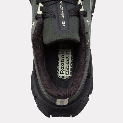 Reebok Footwear Men FloatZig 1 Adventure Shoes GRIT GREEN/WASHED BLACK/YELLOW