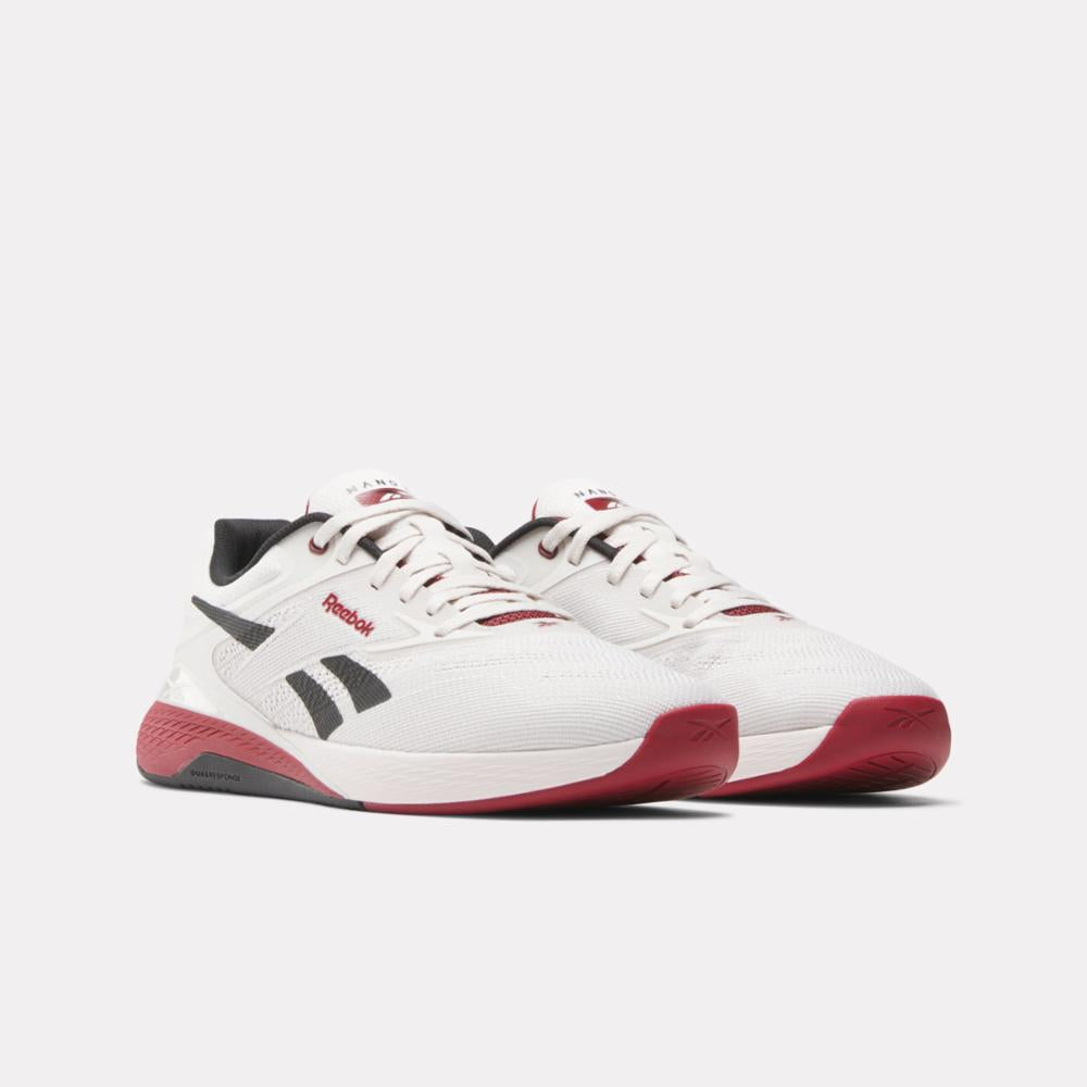 Reebok Footwear Men Nano X5 Training Shoes LUXE GREY/RETRO RED/BLACK