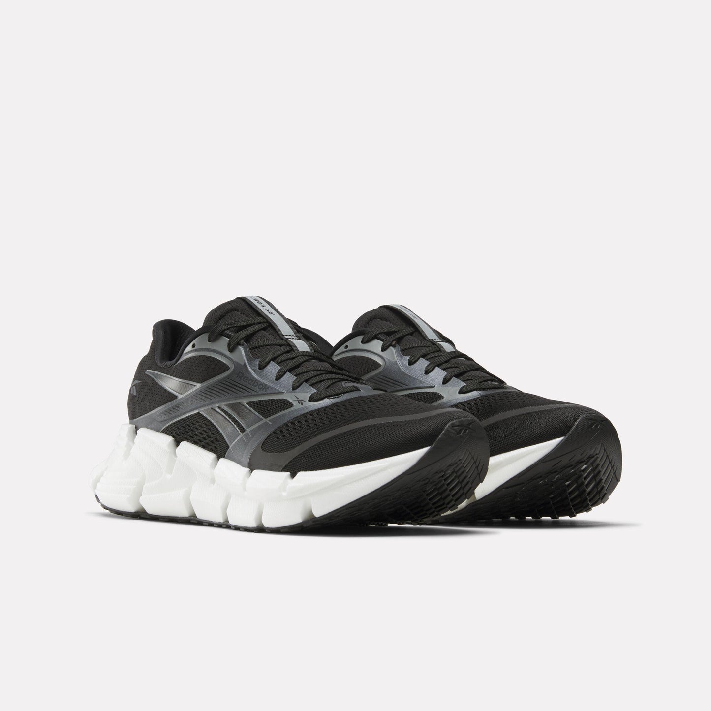 Reebok Footwear Men FloatZig 2 Running Shoes BLACK/WHITE