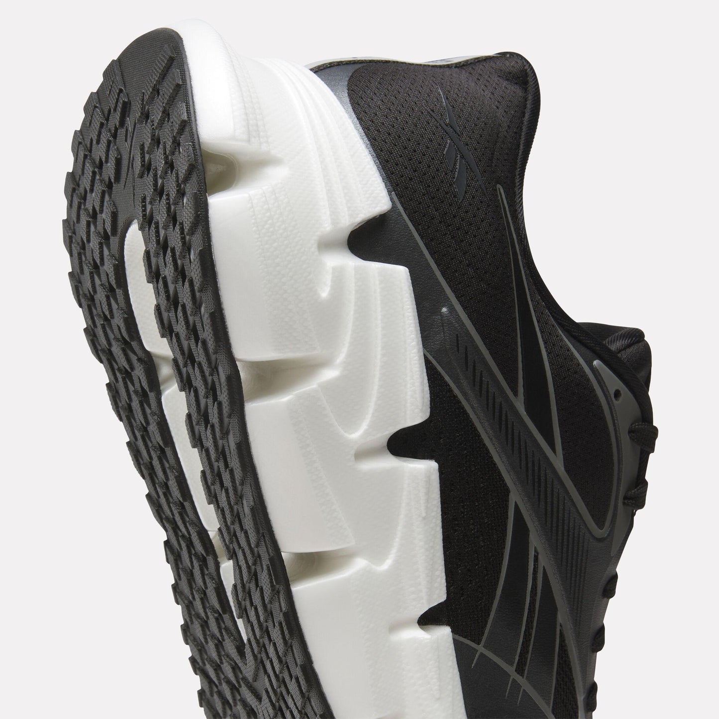 Reebok Footwear Men FloatZig 2 Running Shoes BLACK/WHITE