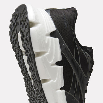 Reebok Footwear Men FloatZig 2 Running Shoes BLACK/WHITE