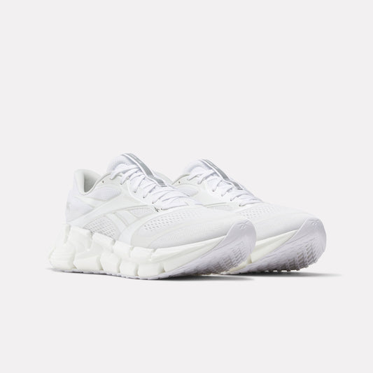 REEBOK FOOTWEAR MEN FloatZig 2 Running Shoes WHITE/WHITE/WHITE