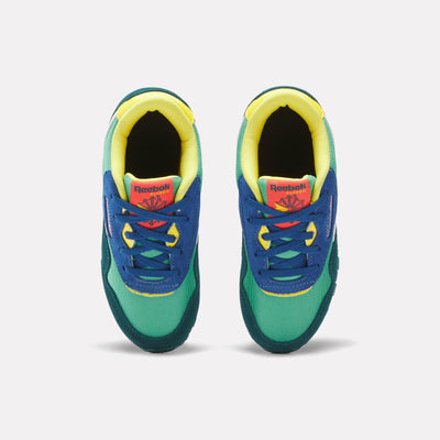Reebok Footwear Kids Classic Nylon Shoes - Pre-School UPGRADEGREEN/RETROTEAL/TWILIGH