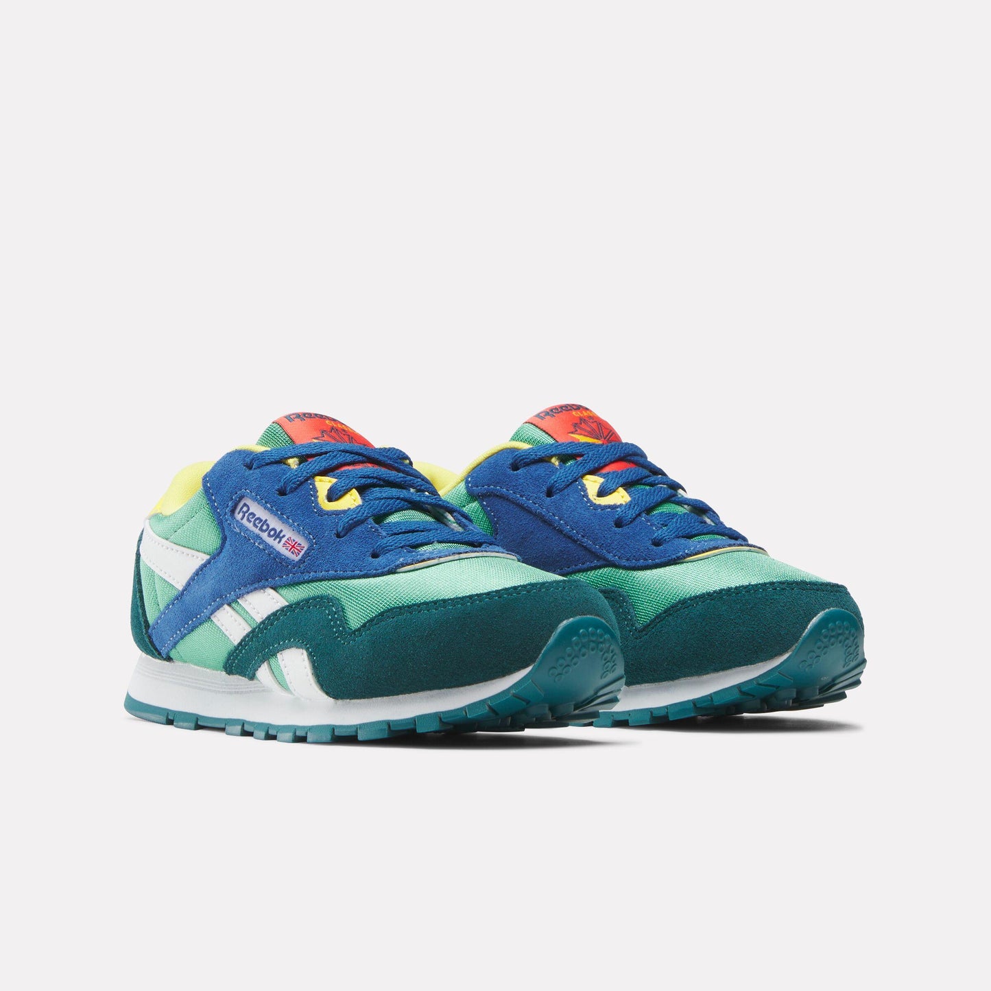 Reebok Footwear Kids Classic Nylon Shoes - Pre-School UPGRADEGREEN/RETROTEAL/TWILIGH